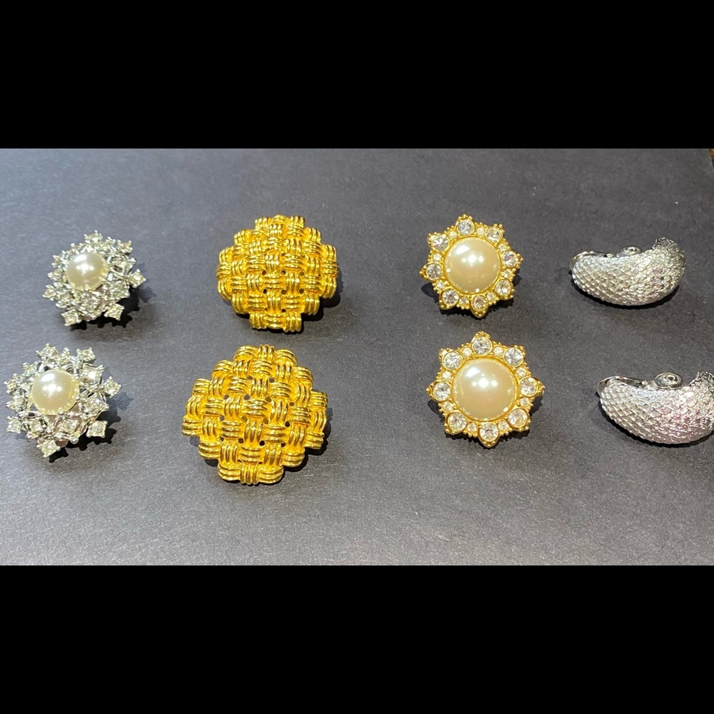 Vintage clip earrings